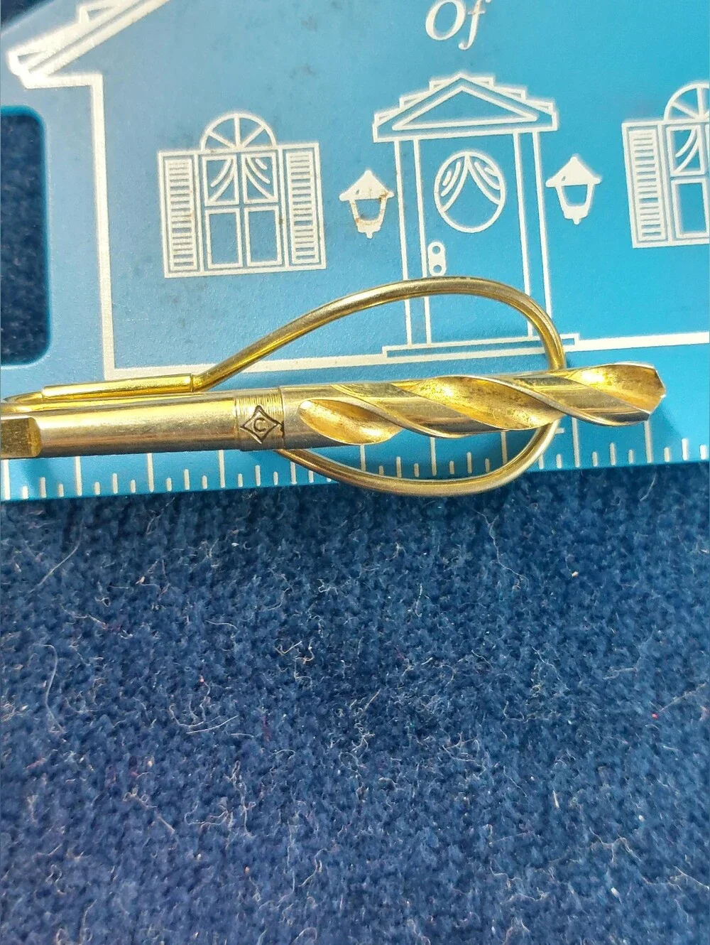 ​Vtg Lot of 2 Tool Advertising Tie Clips - Heller File & Cleveland Drill Company